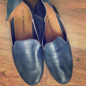 Lucky Brand blue leather shoes